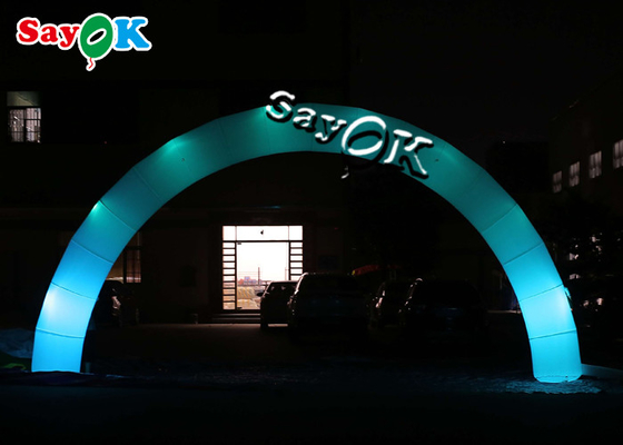 Panno di nylon dell'arco gonfiabile dell'entrata che annuncia l'arco gonfiabile del LED per la decorazione di evento del partito