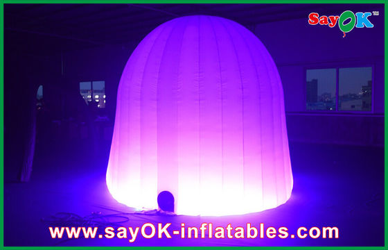Tenda gonfiabile personalizzata Festa di nozze Tenda gonfiabile a aria rotonda 210D Stoffa Oxford Con illuminazione a LED