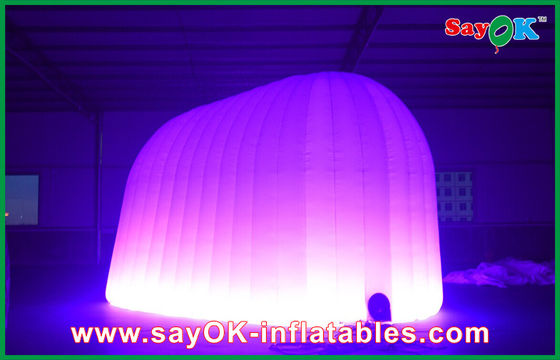 Tenda gonfiabile personalizzata Festa di nozze Tenda gonfiabile a aria rotonda 210D Stoffa Oxford Con illuminazione a LED