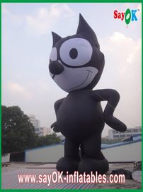 Altezza animale gonfiabile 8m del fumetto panno di Oxford forte/del gatto nero gonfiabile