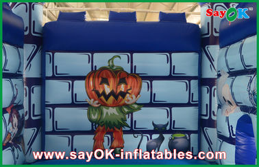 Durabile PVC gonfiabile casa di castello di rimbalzo divertente Halloween zucca per bambini affitto casa di rimbalzo