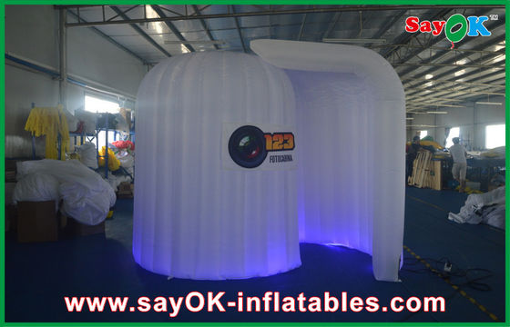 La cabina di pubblicità visualizza l'illuminazione gonfiabile rosa/la sarchiatura delle cabine gonfiabili con il LOGO