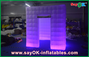 Aria di illuminazione gonfiabile di recinzione LED della cabina della foto gonfiabile, grande evento di Inflatables rosso/verde
