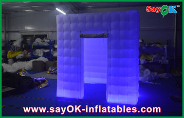 Aria di illuminazione gonfiabile di recinzione LED della cabina della foto gonfiabile, grande evento di Inflatables rosso/verde