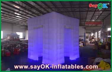 Luce principale inferiore della foto dello studio del cubo della foto della cabina delle porte gonfiabili porpora professionali della tenda 2