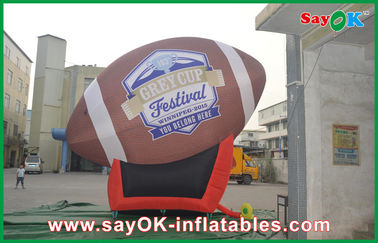 Modello gonfiabile gonfiabile promozionale della palla di rugby del trofeo della tazza di parola delle palle di rugby