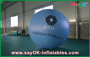 pallone gonfiabile blu 1.5m di pubblicità del PVC Outerdoor di 0.18mm con la stampa di logo per l'evento