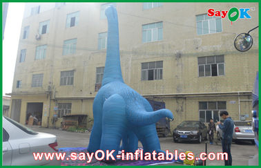 drago impermeabile dei personaggi dei cartoni animati di esplosione del PVC del grande dinosauro gonfiabile blu 10m