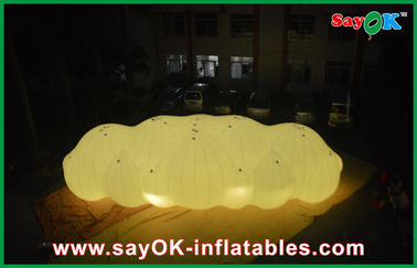Materiale gonfiabile del PVC del pallone 0.18mm della nuvola dell'elio della grande decorazione del LED per annunciare