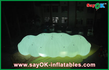 Materiale gonfiabile del PVC del pallone 0.18mm della nuvola dell'elio della grande decorazione del LED per annunciare