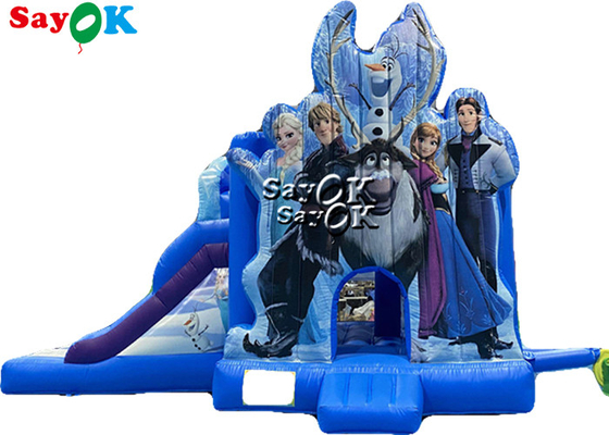 Principessa Printing Theme Inflatable del ghiaccio rimbalza lo scorrevole del trampolino combinato
