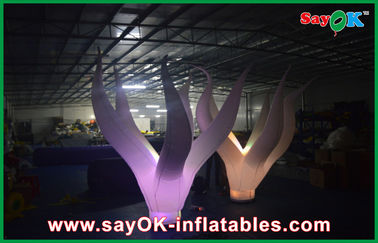 Decorazione gonfiabile di nylon impermeabile di illuminazione 190T su cerimonia di messa a terra 2m