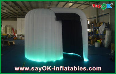 Cabina principale gonfiabile Photobooth gonfiabile dell'interno, tenda gonfiabile bianca su ordine della foto del cubo