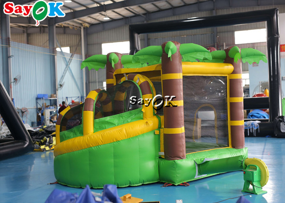 Scorrevole ignifugo di Gorilla Themed Inflatable Bounce House con il ventilatore