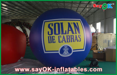 Evento blu di spettacolo del PVC dello zeppelin del pallone gonfiabile 2.5M all'aperto dell'elio