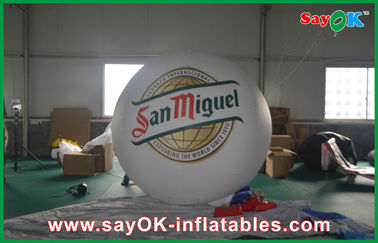 Pubblicità del PVC gonfiabile del pallone 0.18mm del piccolo dirigibile dell'elio del pallone di bianco 2M