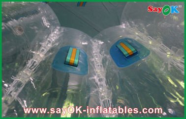 Amichevole eco- gonfiabile di calcio TPU della palla della bolla degli adulti 1.5m dei giochi del cortile chiaro per affitto