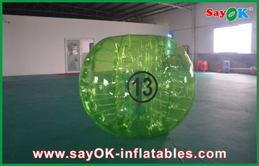 Amichevole eco- gonfiabile di calcio TPU della palla della bolla degli adulti 1.5m dei giochi del cortile chiaro per affitto