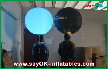 La decorazione gonfiabile di illuminazione della palla durevole del treppiede, stampa ha condotto il pallone gonfiabile di pubblicità