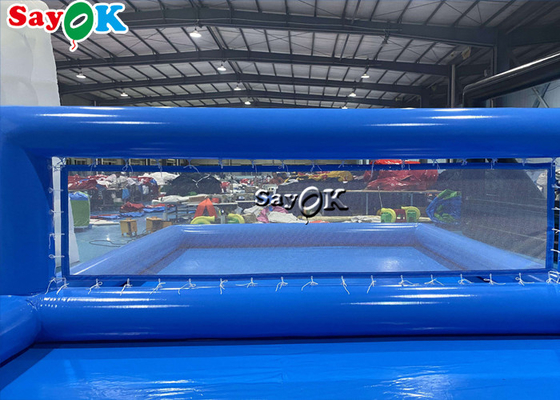 La piscina gonfiabile gigante gioca il gioco galleggiante multifunzionale ermetico e gonfiabile interattivo per adulti del campo da pallavolo sull'acqua