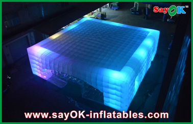 L'OEM gonfiabile del night-club ha condotto la tenda gonfiabile gigante dell'aria del cubo per le fiere, 14 x 14m