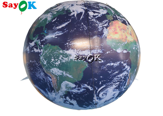 Illuminazione gonfiabile 8ft di Decorative With Led del modello del globo della terra di evento 2.5m della scuola