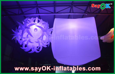 Pallone gonfiabile del fiore di nozze di illuminazione della decorazione della palla gonfiabile gigante della luce