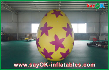 uova gonfiabili di festa di 6m delle decorazioni del PVC dell'uovo di Pasqua del partito gonfiabile di pubblicità per i puntelli della fase