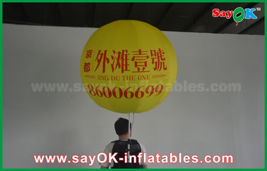 pallone principale gonfiabile di pubblicità del pallone dello zaino di 1.5m con pallone gonfiabile gigante dell'elio della stampa il grande