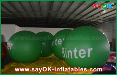 pallone principale gonfiabile gigante verde dell'elio di 2.5m per annunciare