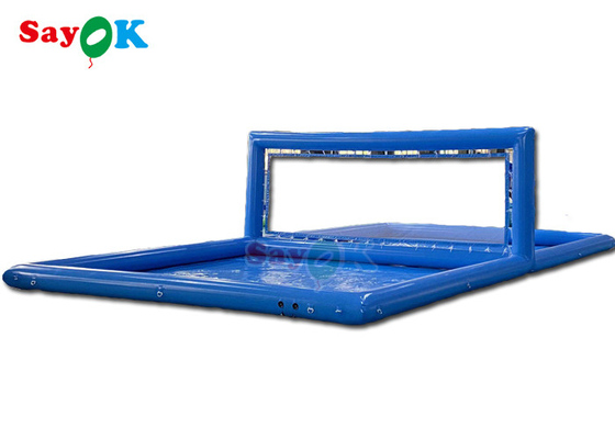 Sport per adulti piscina gonfiabile gigante di campo da pallavolo con rete di stampa di seta giocattoli d'acqua gonfiabili per bambini