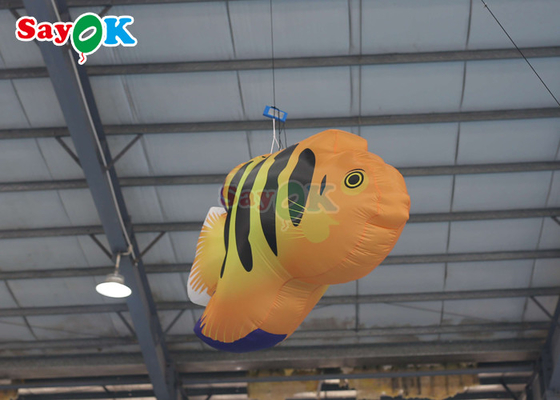Grande pesce volante gonfiabile di Oxford LED per i parchi di divertimenti