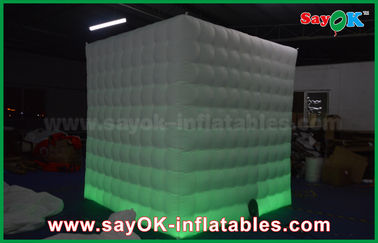 La pubblicità della cabina visualizza i panni di Oxford chiosco gonfiabile Shell Cube della tenda della cabina della foto di 2,5 x di 2,5 x di 2.5m