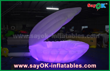 La decorazione gonfiabile gigante di illuminazione del panno di nylon del CE ha condotto il cuore per la fase del partito