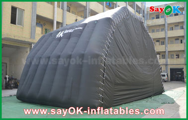 Va la tenda gonfiabile della cupola della copertura della fase della tenda dell'aria della tenda 8m di aria aperta del cappotto gonfiabile del PVC per colore del nero di manifestazione