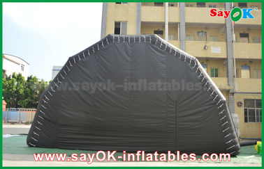 Il nero gonfiabile della tenda del lavoro ha personalizzato la grande tenda di evento dell'aria della tenda di manifestazione gonfiabile della fase con luce principale