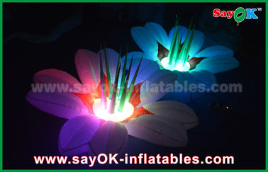 fiore gonfiabile della decorazione di illuminazione del panno di nylon di 1.5m multicolore per il partito