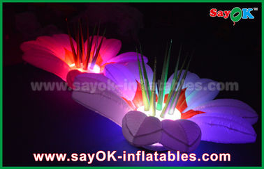 fiore gonfiabile della decorazione di illuminazione del panno di nylon di 1.5m multicolore per il partito