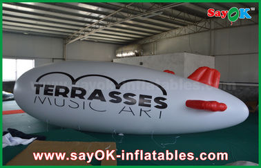 aereo di aria gonfiabile dello zeppelin dell'elio del pallone 5m dell'elio di logo su ordinazione del PVC di 0.2mm
