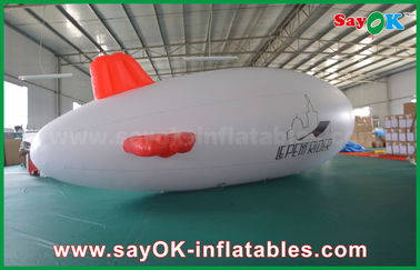 aereo di aria gonfiabile dello zeppelin dell'elio del pallone 5m dell'elio di logo su ordinazione del PVC di 0.2mm