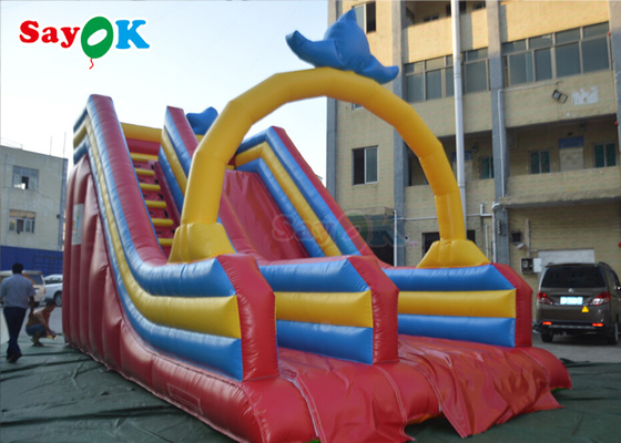 Slide gonfiabile a secco impermeabile Commerciale Slide gonfiabile per bambini Giochi di scivoli gonfiabili