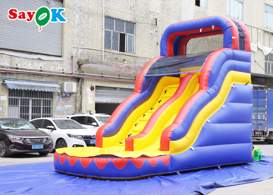 Slide gonfiabile in PVC semplice Slide gonfiabile a secco per dinosauro Slide gonfiabile casa rimbalzata con slide Slide gonfiabile per piscina