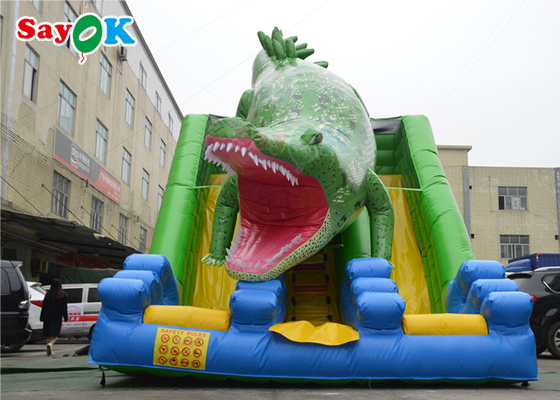 Slide gonfiabile scivoloso commerciale grande tema coccodrillo Bouncer gonfiabile Slide gonfiabile per bambini