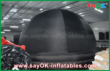 tenda portatile Oxford del panno di 6m della cupola gonfiabile nera del planetario per la scuola