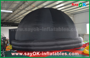 tenda gonfiabile nera dello schermo di proiezione della cupola del planetario di 6m con la stampa di logo