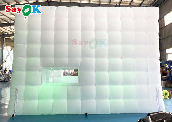 Cubo gonfiabile all'aperto Airproof 5x5x3.5mH della tenda della tenda gonfiabile LED dell'aria per l'evento del partito