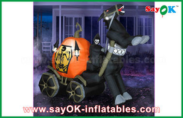 Forma gonfiabile di Oxford del panno di Halloween dell'iarda del motociclo gonfiabile nero delle decorazioni