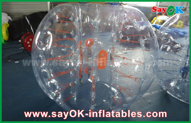 Adulto gonfiabile del gioco di Wrecking Ball 1.5m DIA Inflatable Zorb Ball, calcio umano trasparente TPU/PVC della bolla