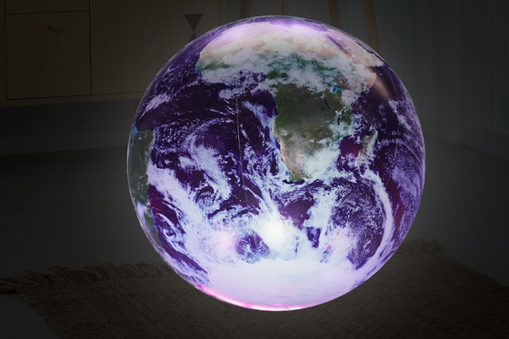 Terra gonfiabile dei pianeti della decorazione nove di evento con il pallone del pianeta della luce del LED
