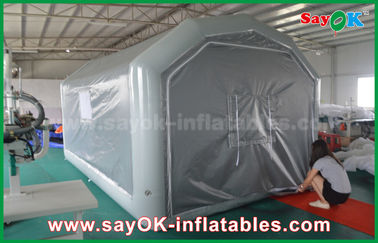 cabina di spruzzo gonfiabile del PVC dei prodotti gonfiabili su ordinazione grigi di 5m x di 10 per la spruzzatura dell'automobile